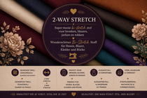 * 2- WAY STRETCH STOF