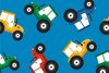 Cotton Jersey Tractor Light Blue 2