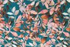 Organic Cotton Jersey Digital Flowers Petrol
