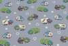 Cotton Jersey Emergency Cars Light Grey