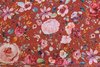 Organic Cotton Jersey Digital Painted Flowers Brick