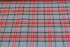 Scottish Stretch Check  Grey Red