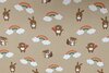 Cotton Jersey Rainbow Animals Sand