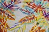 Linnen Viscose Digital Tie Dye Waterplants Yellow