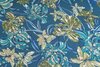 Viscose Jersey Flowers Petrol
