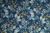Cotton Jersey Digital Leaves &amp; Twigs Navy