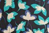 Viscose Twill Leaves Turquoise