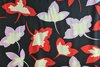 Viscose Twill Leaves Red