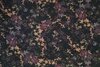 Viscose Stretch Flowers Black