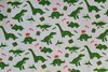 Cotton Jersey Christmas Dino Grey 2