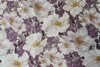 Viscose Poplin Stretch Flowers Mauve