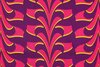 Cotton Satin Abstract Purple/Pink