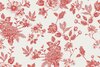 Viscose Digital Flowers Red