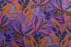 Cotton Satin Lush Leaves Lilac ( Nerida Hansen )