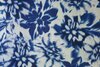 Linnen Viscose Digital Flowers Blue