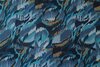 Viscose Crincle Abstract Blue