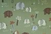 Cotton Jersey Elephant Green