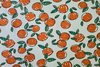 Cotton Jersey Oranges White