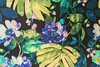 Viscose Flowers Multi-Blue