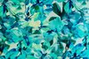 Viscose Jersey Flowers Aqua 2