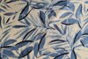 Viscose Crepe Plant Leaves Blue
