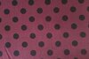 Viscose Satin Polka Dot Red