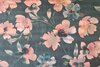 Cotton Satin Flowers Black/Ros&eacute;