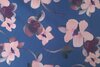 Viscose Stretch Flower Blue