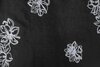 Faux Su&egrave;de Embroidery Black