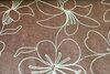 Faux Su&egrave;de Embroidery Brown