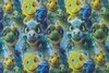 French Terry Dino's Multi Lime