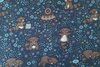 Cotton Jersey Racoon Blue