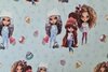 French Terry Dolls Light Blue