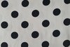 Viscose Twill Polka Dot Off White