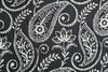 Knitted Jacquard Paisley Black