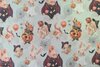Cotton Jersey Halloween Pumpkin Beige