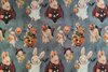 Cotton Jersey Halloween Pumpkin Grey