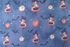 Cotton Jersey Halloween Witch Blue