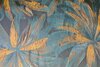 Jacquard Lurex Flowers Petrol