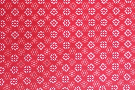 Cotton Snow Star Red Positive