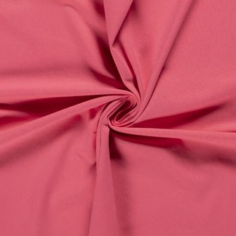 Katoen Tricot Effen Roze Koraal