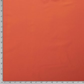Katoen Tricot Effen donker Koraal/ oranje
