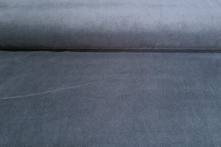 Washed stretch Fine-Cord Grey