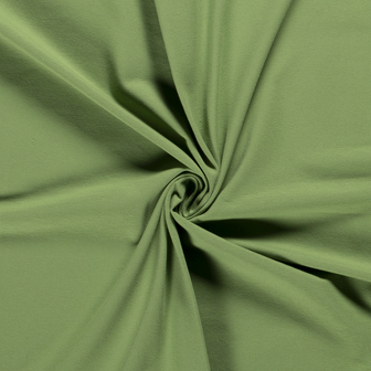 Baumwoll Jersey Uni Matt/Gr&uuml;n