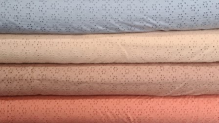 Cotton Broderie Jersey Lila