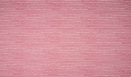 Cotton Jersey Vintage Stripes Old Pink