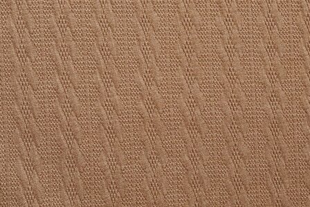 Knitted Jacquard Small Cable Camel