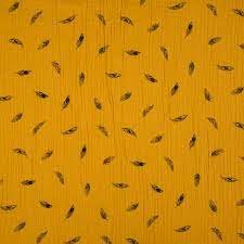 Mousseline Feathers Warm Yellow