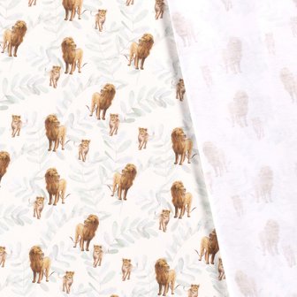 Cotton Jersey Digital Lion &amp; Twig