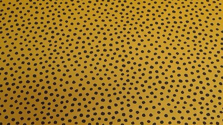 Organic Cotton Jersey Fantasy Dots Yellow